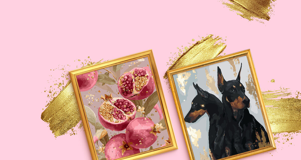 Картины по номерам<br>с золотыми красками